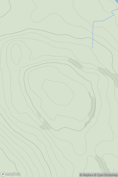 Thumbnail image for Warden Hill [Northumberland] showing contour plot for surrounding peak